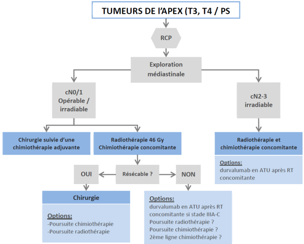Arbre décisionnel : Tumeurs de l'apex Arbre décisionnel : Tumeurs de l'apex