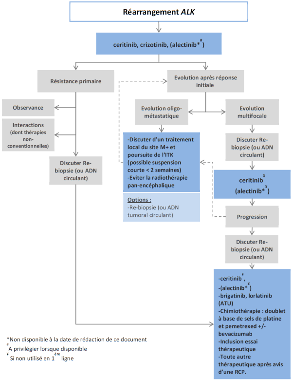 Arbre décisionnel : Tumeurs avec réarrangement ALK Arbre décisionnel : Tumeurs avec réarrangement ALK