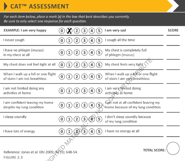 COPD Assessement Test (GOLD 2019) COPD Assessement Test (GOLD 2019)