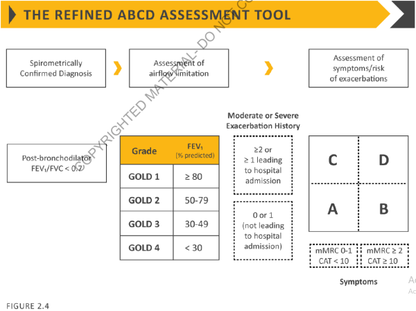 The refined ABCD assessment tool (GOLD 2018) The refined ABCD assessment tool (GOLD 2018)